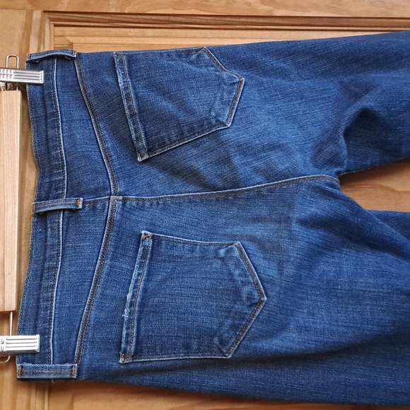 L'Agence Jordan vintage straight cropped distressed Denim sz27-28 - Picture 6 of 15